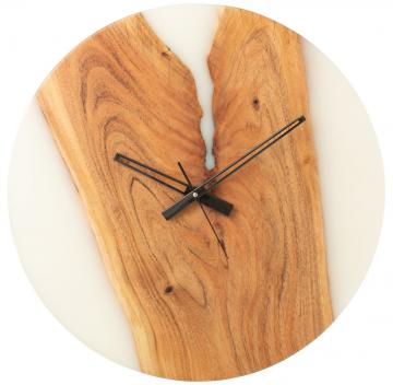 Horloge Moderne Acacia Résine