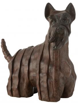 Chien Terrier Ecossais Marron H46cm