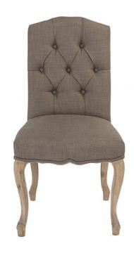 Chaise Arlesienne Chêne Taupe Capitonné
