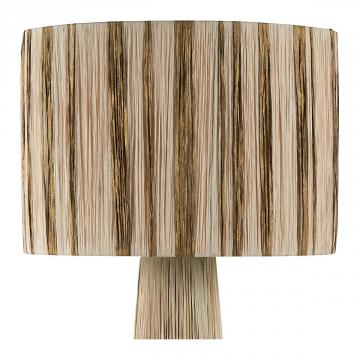 Lampadaire Nia Raphia Doré et Naturel