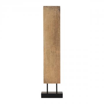 Statue Arabesques Verticale Bois Blanc d'Ivoire