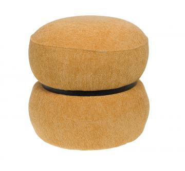 Pouf Nuage Velours Jaune PM