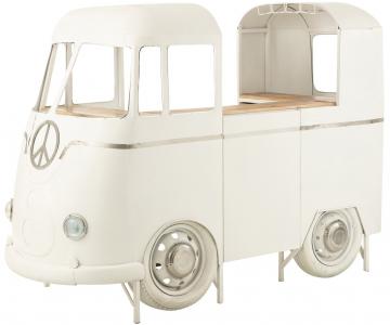 Meuble Bar Van Vintage Métal Blanc
