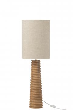 Lampe Filtage Bois Naturel GM