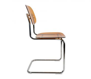 2 x Chaises Seventies Ambre Vintage