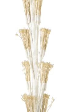 Sapin de Noël Blanc Led Blanc Chaud H240cm