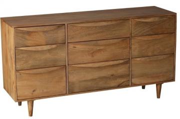 Commode 9 Tiroirs Barjac Manguier Naturel Athezza