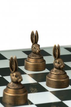 Jeu d'Echec Animaux Or/Bronze