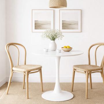 Table Ronde Bianca Blanche ø80cm