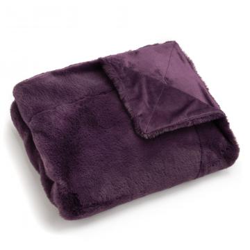 Plaid Luxe Prune 130x170