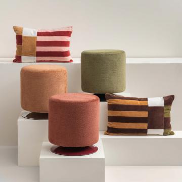 2 x Coussins Graphique Eliot Vert Camel 40*60