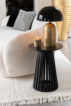Lampe Mush Métal Or-Noir