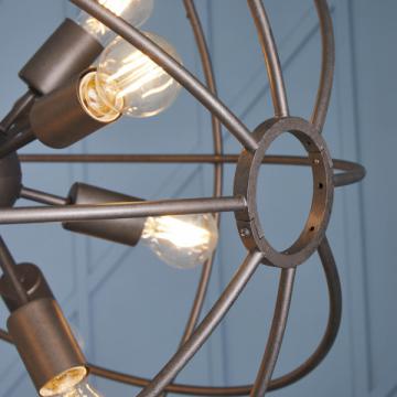 Lustre Sputnik Métal Gris ø100cm