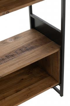 Etagère Indus Bois Recyclé Métal Noir GM