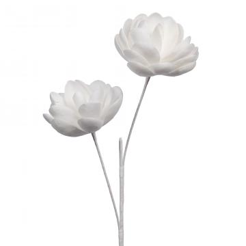 6 Fleurs Rosalia Blanc H110cm