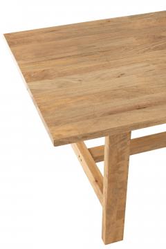 Table à Manger Rectangulaire Manguier Naturel 240cm