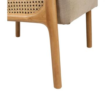 Fauteuil Firmin Beige Naturel Comptoir de Famille