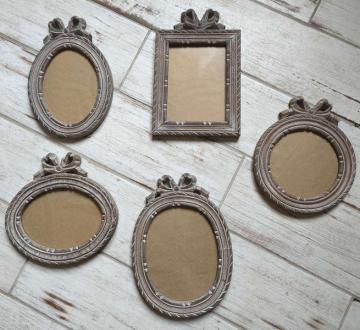5 Cadres Photo Shabby Coquecigrues