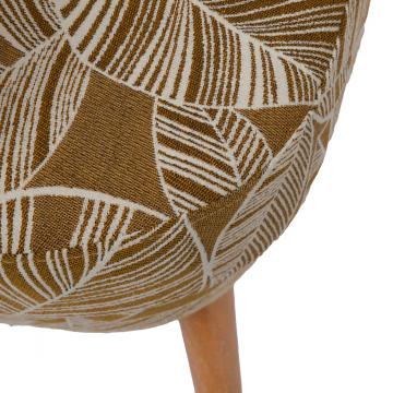Fauteuil Dagmard Feuilles Miel