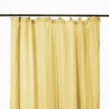 2 x Rideaux Dili Paille Voile de Coton 120x280