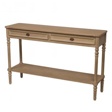 Console 2 Tiroirs Prestige GM Bois Naturel