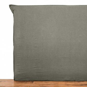 Housse de Tête de Lit Limy Lin/Coton Kaki (3tailles)