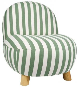 Fauteuil Belly Vert-Ecru