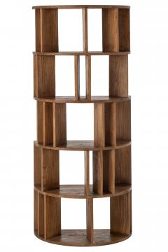 Bibliothèque Demi Cercle Mindi Naturel