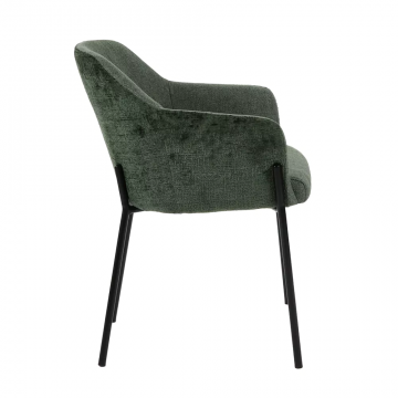 2 Chaises Louise Velours-Tissu  (2 couleurs) Pomax NEW