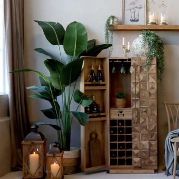 Armoire de Bar 2 Portes Bois Naturel