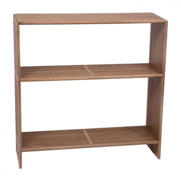 Console 2 Niveaux Calopsite Teck Massif