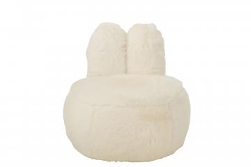 Tabouret Bunny Fourrure Blanc -NEW-