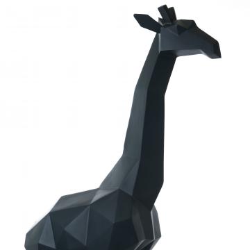 Statue Girafe Origami Vert Mat 205cm (Outdoor)