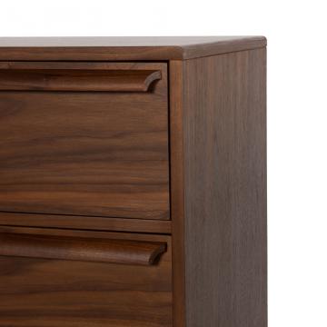 Chiffonnier 5 Tiroirs Lotta Finition Noyer
