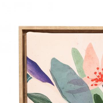 Cadre Toile Fleurs Aquarelle 150*60