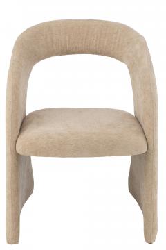 Chaise Anise Velours Beige