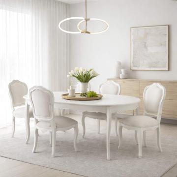 Chaise Bois Tissu Apolline
