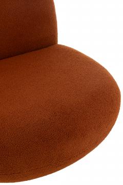 Fauteuil Pivotant Lounge Neige Terracotta