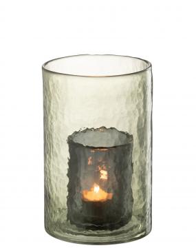 Photophore Double Verre Vert PM