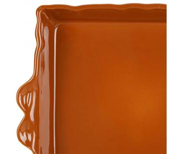 Plat Four Carré Caramel Coté Table (2 tailles)