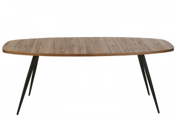 Table à Manger Ovale Teck Recyclé