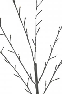 Sapin Dénudé Leds Métal Noir H200cm