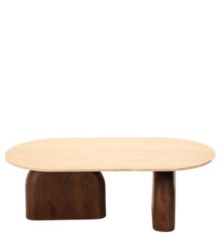 Table Basse Ovale Aydin Travertin