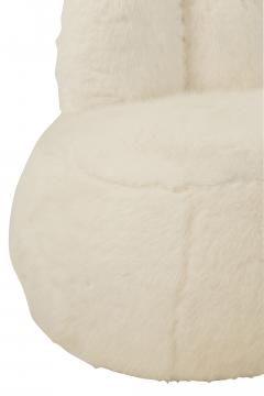 Tabouret Bunny Fourrure Blanc -NEW-