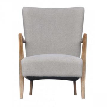 Fauteuil Jacques Chêne Massif Lin