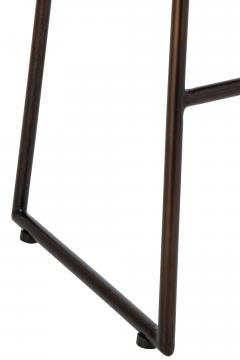 Tabouret de Bar Cuir Camel Indus Vintage