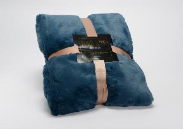 Plaid Luxe Bleu Nuit 130x170cm