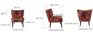 Fauteuil Cocktail Velours Adèle