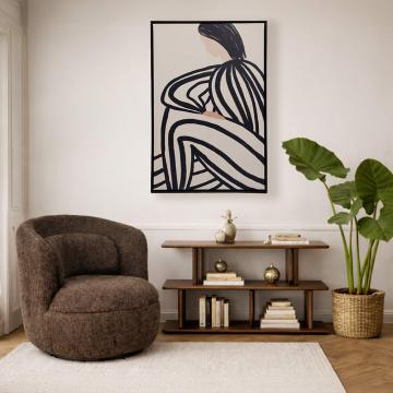 Toile Cadre Femme Au Trait 80*120