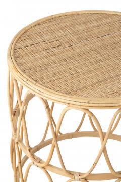 S/2 Tables Gigognes Vagues Rotin Naturel